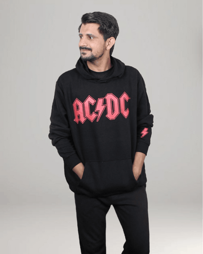 AC DC Pullover Hoodie - Black