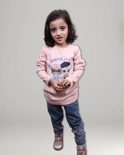 Girls Long Sleeves T-Shirt - Pink