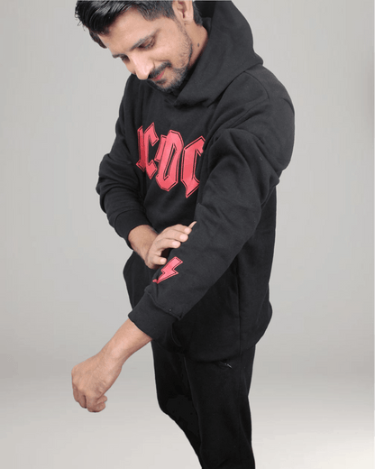 AC DC Pullover Hoodie - Black