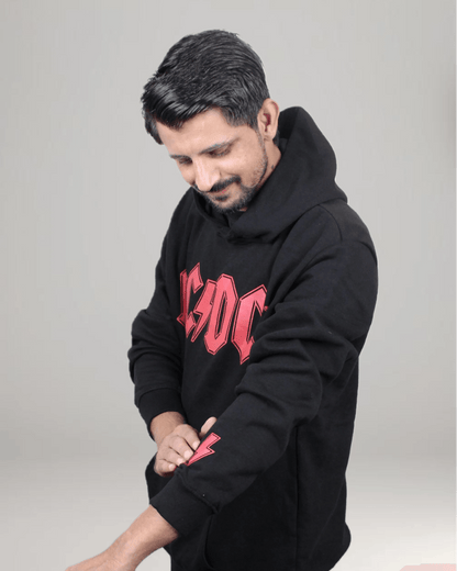 AC DC Pullover Hoodie - Black