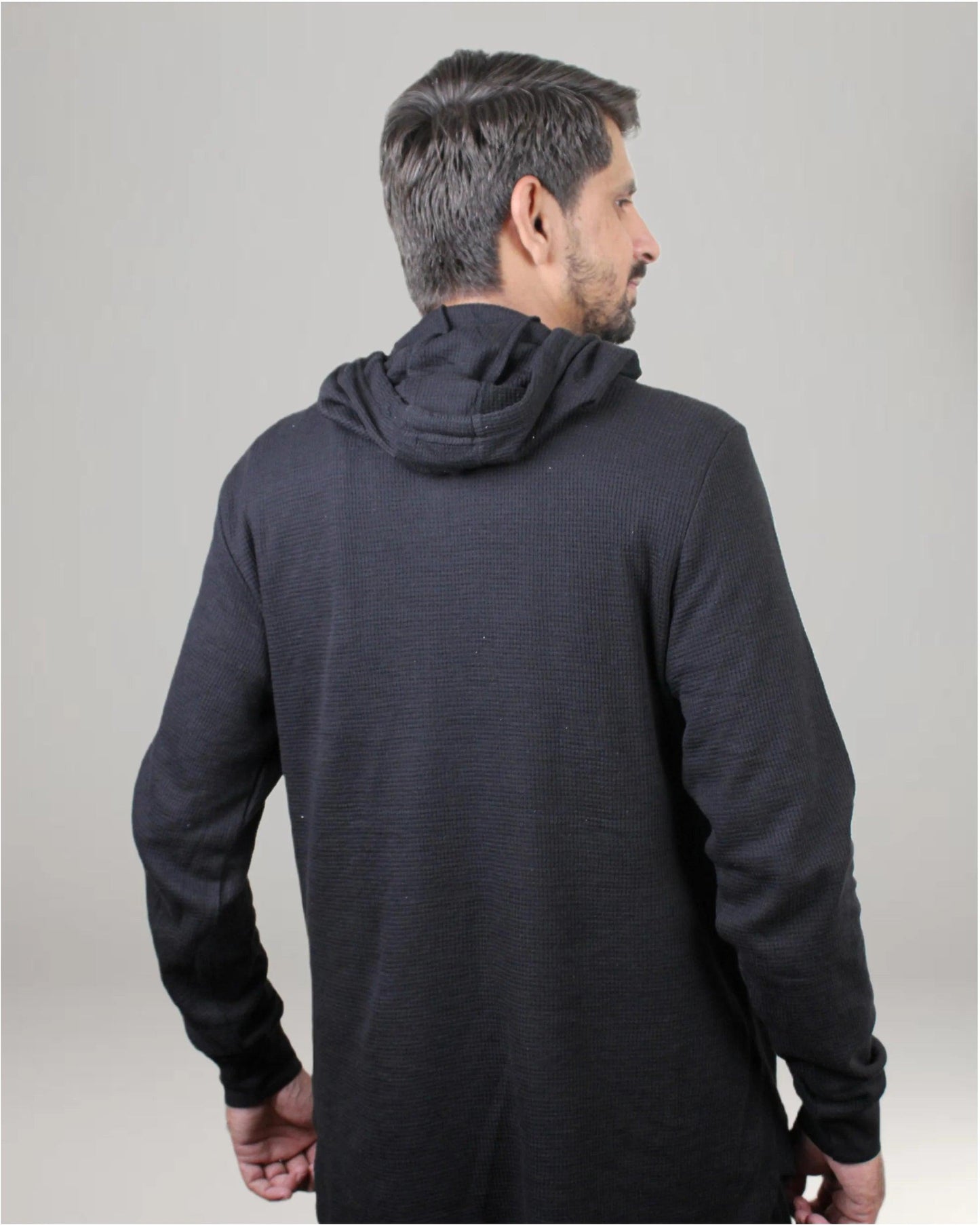 Light Weight Pullover Hoodie - Black