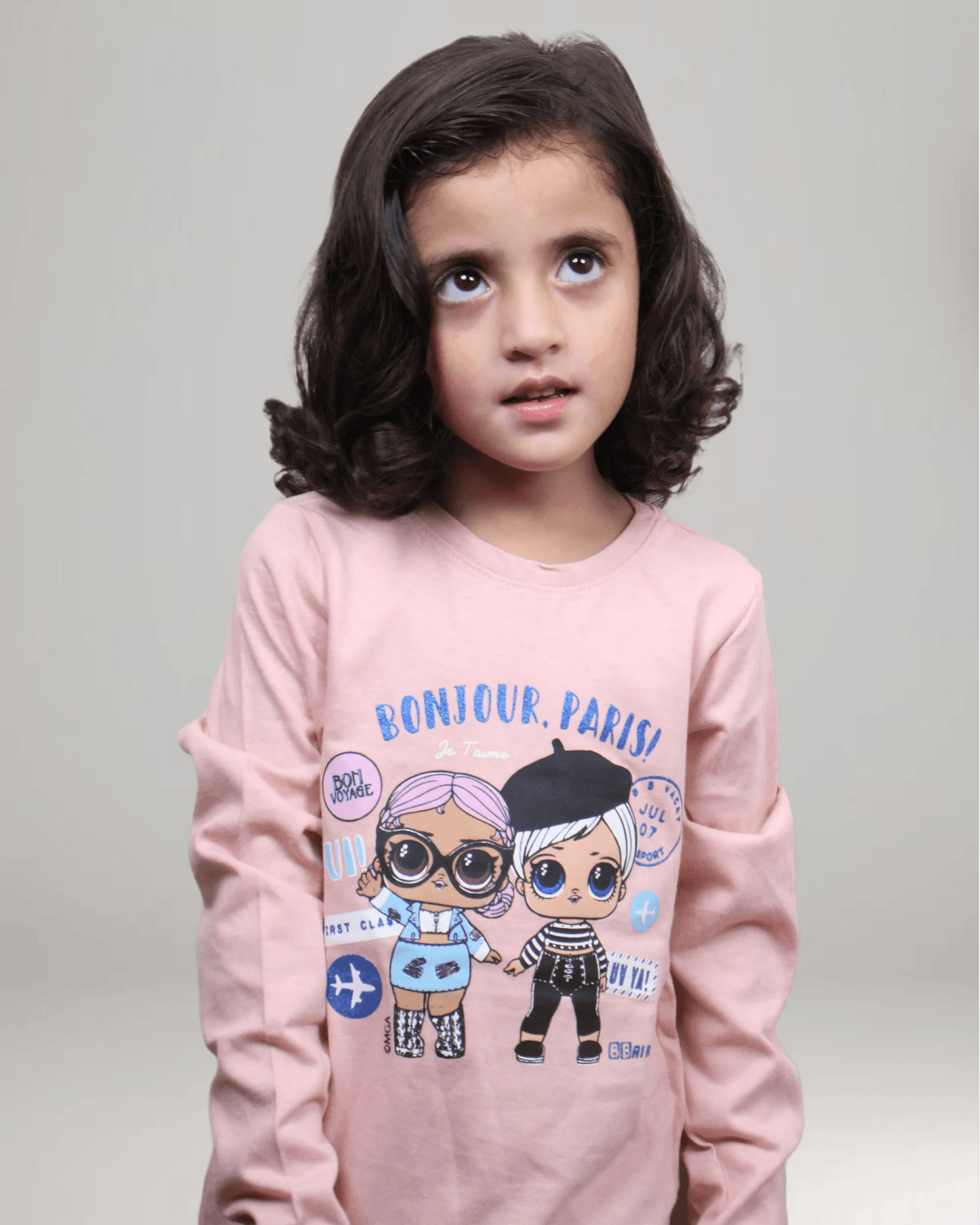 Girls Long Sleeves T-Shirt - Pink