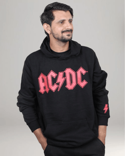 AC DC Pullover Hoodie - Black