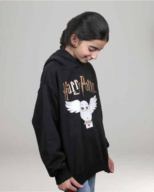 Boys Harry Potter Bird Hoodie - Black