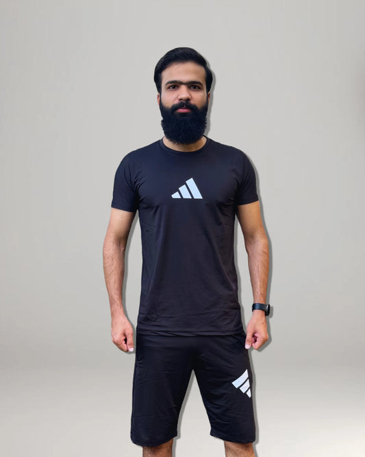 ADI Dri-Fit Twinset T-Shirt & Short -  Black