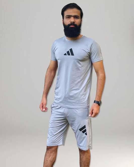 ADI Dri-Fit Twinset T-Shirt & Short -  Grey