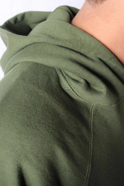 Heavy Weight Pullover Hoodie - Army Green