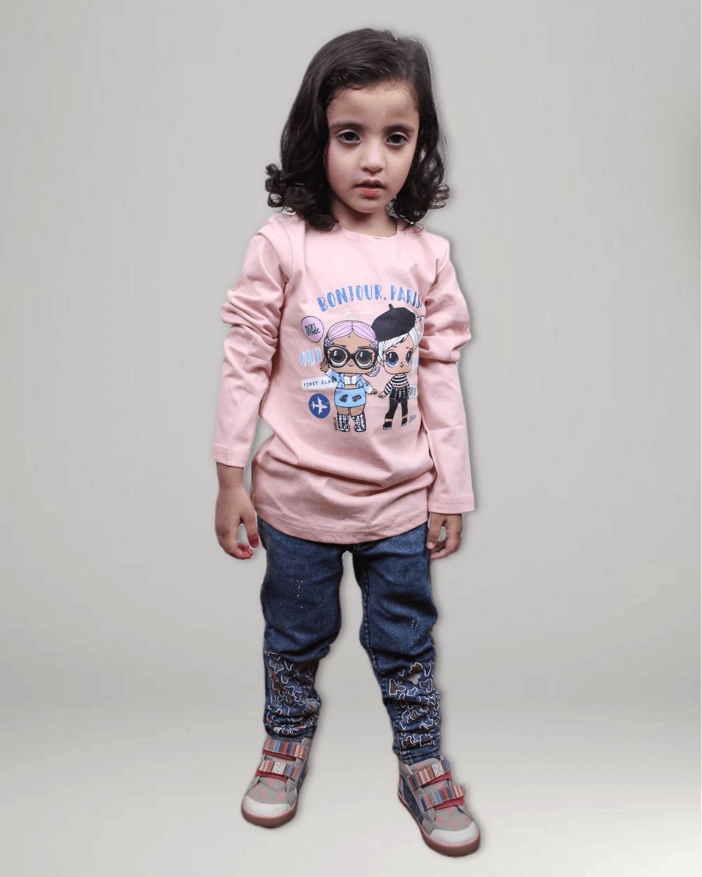 Girls Long Sleeves T-Shirt - Pink