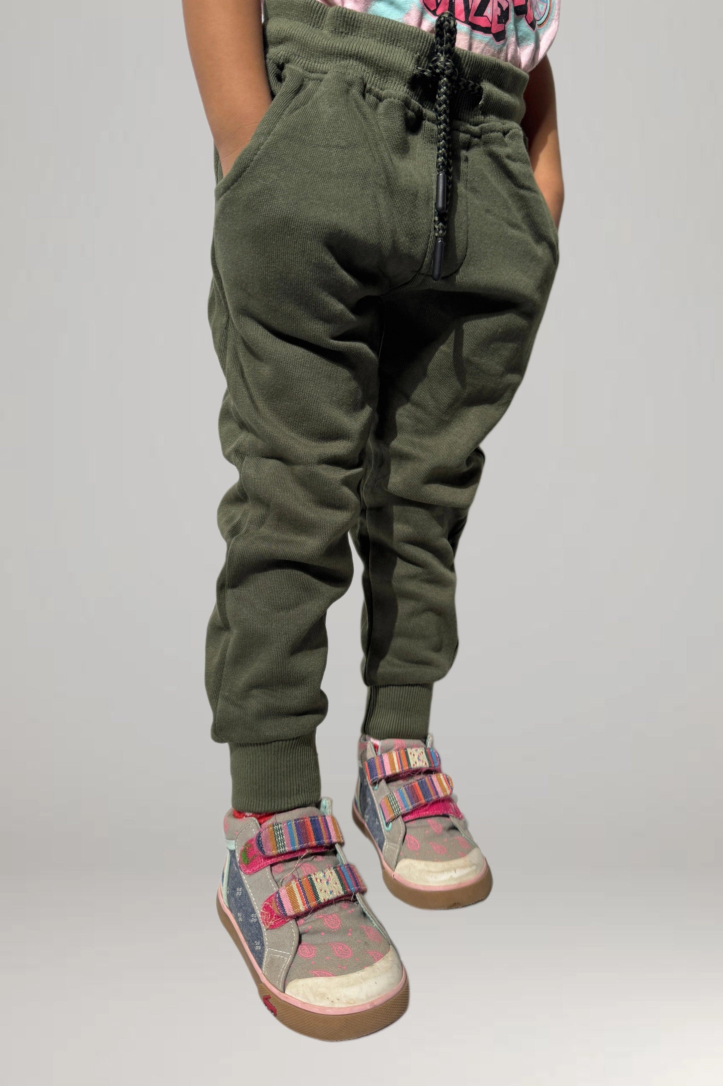 Kids Trousers (2-8 yrs) - Olive Green