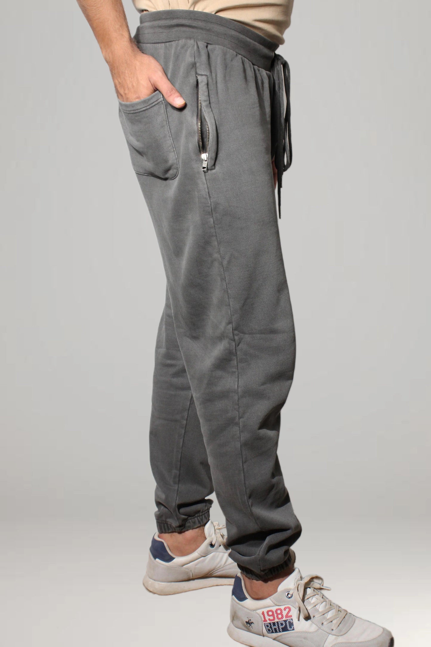 Men's Jogger Pants Zip Pocket - Charcoal